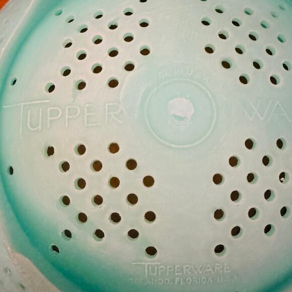 Vintage Tupperware #339 Colander Strainer Jadeite Green Bowl V0849 Retro - Picture 5 of 5